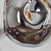 Ripoll Wandleuchte Glas 15 cm Gold, Schwarz, 3-flammig