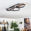 Cascada Deckenleuchte LED Braun, Holzoptik, Schwarz, 1-flammig