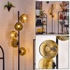 Ripoll Stehleuchte Glas 15 cm Gold, Klar, 5-flammig