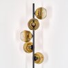 Ripoll Stehleuchte Glas 15 cm Gold, Klar, 5-flammig