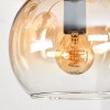 Koyoto Deckenleuchte Glas 15 cm Bernsteinfarben, Klar, 9-flammig