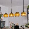 Koyoto Hängeleuchte Glas 20 cm Gold, Klar, 4-flammig