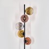 Ripoll Stehleuchte Glas 15 cm Gold, Klar, Kupferfarben, Rauchfarben, 5-flammig
