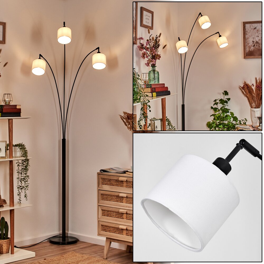 Bassagoda Stehleuchte Schwarz, 3-flammig main product photo