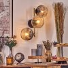 Ripoll Wandleuchte Glas 15 cm Gold, Schwarz, 3-flammig