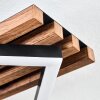 Ellekilde Deckenleuchte LED Braun, Holzoptik, Schwarz, 1-flammig