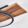 Pompu Deckenleuchte LED Braun, Holzoptik, Schwarz, 1-flammig
