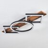 Cascada Deckenleuchte LED Braun, Holzoptik, Schwarz, 1-flammig