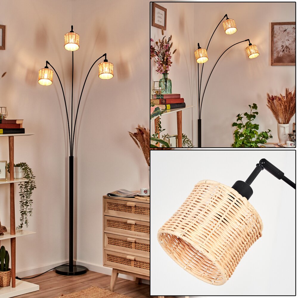 Cavaca Stehleuchte Schwarz, 3-flammig main product photo