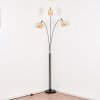 Cavaca Stehleuchte Chrom, Schwarz, 3-flammig
