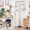 Bassagoda Stehleuchte Messing, Schwarz, 5-flammig