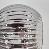 Ripoll Wandleuchte Glas 15 cm Gold, Schwarz, 3-flammig