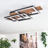 Narangera Deckenleuchte LED Braun, Holzoptik, Schwarz, 1-flammig