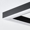 Ellekilde Deckenleuchte LED Braun, Holzoptik, Schwarz, 1-flammig