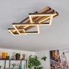 Ellekilde Deckenleuchte LED Braun, Holzoptik, Schwarz, 2-flammig