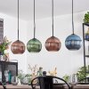 Koyoto Hängeleuchte Glas 20 cm Blau, Grün, Kupferfarben, 4-flammig