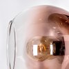 Koyoto Stehleuchte Glas 15 cm Klar, Kupferfarben, 5-flammig