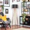 Soungou Stehleuchte 38 cm Holz hell, Weiß, 1-flammig