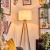 Soungou Stehleuchte 38 cm Holz hell, Weiß, 1-flammig