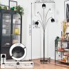 Bassagoda Stehleuchte Chrom, Schwarz, 5-flammig