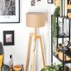 Soungou Stehleuchte 38 cm Naturfarben, Schwarz, 1-flammig