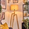 Soungou Stehleuchte 38 cm Naturfarben, Schwarz, 1-flammig