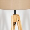 Soungou Stehleuchte 38 cm Naturfarben, Schwarz, 1-flammig