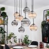 Koyoto Hängeleuchte Glas 20 cm, 25 cm Naturfarben, Schwarz, 8-flammig