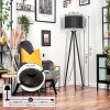 Soungou Stehleuchte 38 cm Chrom, Schwarz, 1-flammig