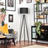 Soungou Stehleuchte 38 cm Chrom, Schwarz, 1-flammig