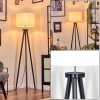 Soungou Stehleuchte 38 cm Chrom, Schwarz, 1-flammig