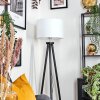 Soungou Stehleuchte 38 cm Chrom, Schwarz, 1-flammig