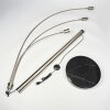 Codecreo Stehleuchte Nickel-Matt, Schwarz, 3-flammig