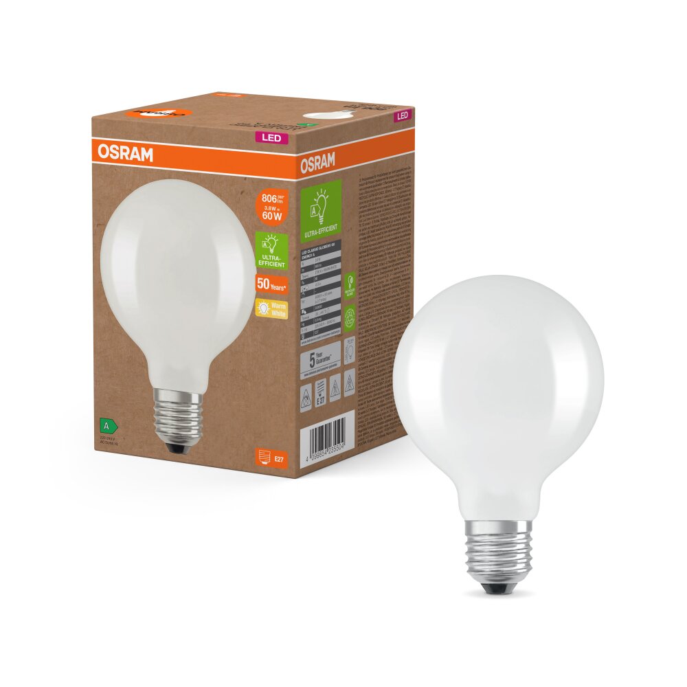 OSRAM LED E27 3,8 Watt 2700 Kelvin 806 Lumen main product photo