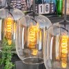 Apedo Hängeleuchte Glas 20 cm Bernsteinfarben, Klar, 4-flammig