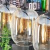 Apedo Hängeleuchte Glas 20 cm Bernsteinfarben, Klar, 4-flammig