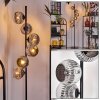 Ripoll Stehleuchte Glas 15 cm Chrom, Rauchfarben, 6-flammig