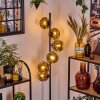 Ripoll Stehleuchte Glas 15 cm Gold, 6-flammig