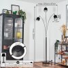 Bassagoda Stehleuchte Chrom, Schwarz, 3-flammig