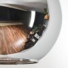 Koyoto Bogenlampe Glas 20 cm Schwarz, 1-flammig
