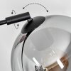Koyoto Stehleuchte Glas 20 cm Schwarz, 1-flammig