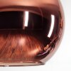 Koyoto Stehleuchte Glas 25 cm Schwarz, 1-flammig