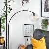 Koyoto Stehleuchte Glas 25 cm Schwarz, 1-flammig