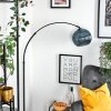 Koyoto Stehleuchte Glas 25 cm Schwarz, 1-flammig