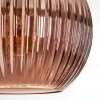 Koyoto Stehleuchte Glas 20 cm Schwarz, 1-flammig
