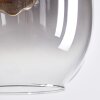 Apedo Hängeleuchte Glas 20 cm Klar, Rauchfarben, 4-flammig
