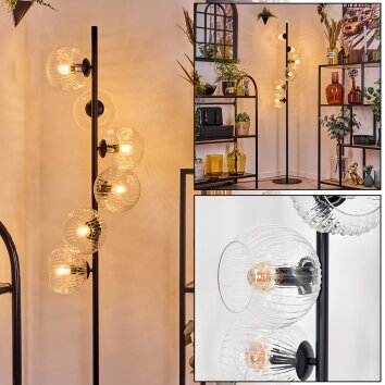 Ripoll Stehleuchte Glas 15 cm Klar, 6-flammig