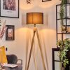 Soungou Stehleuchte 38 cm Naturfarben, Schwarz, 1-flammig