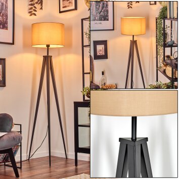 Soungou Stehleuchte 38 cm Schwarz, 1-flammig