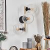 Koyoto Wandleuchte Glas 15 cm Gold, Schwarz, 3-flammig